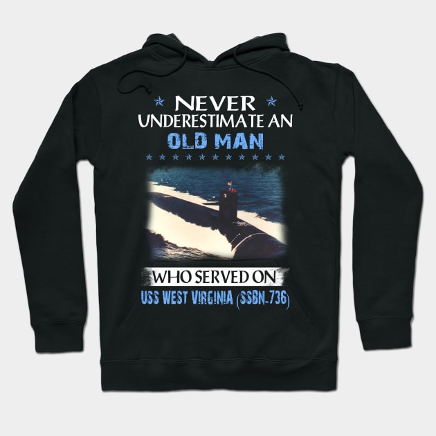 USS West Virginia SSBN-736 Veterans Day Christmas Gift Hoodie by gussiemc